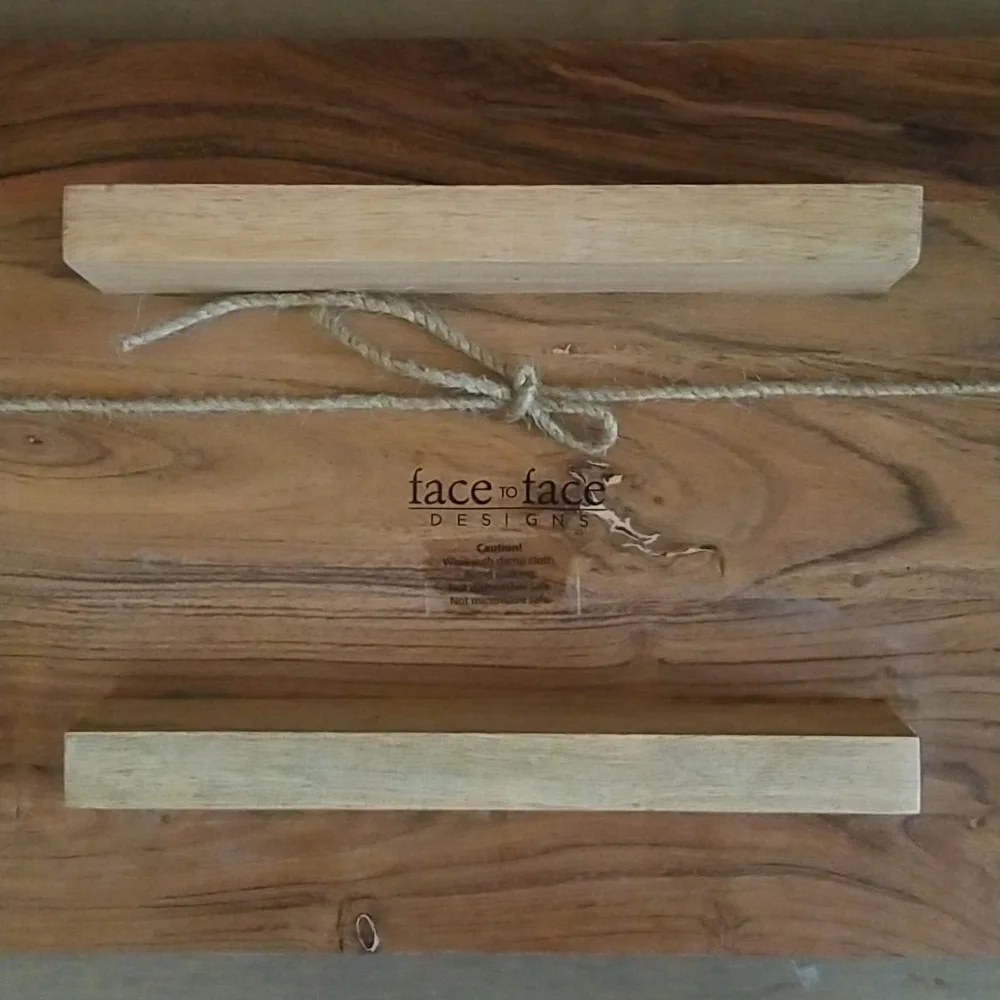 Table for Two Wooden Charcuterie Board By Santa Barbara Design Studio